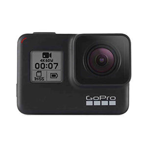 GoPro HERO7 Black Waterproof Digital Action Camera with Touch Screen 4K HD Video 12MP Photos Live Streaming Stabilizatio - Reconditioned GoPro