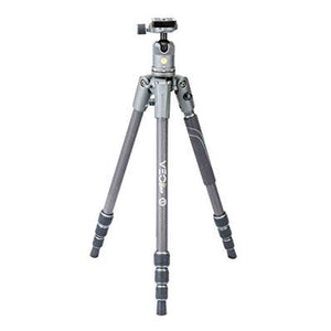 Vanguard VEO2S204CBQS Carbon Fiber Travel Tripod with Ball Head, Smart Phone Holder, Spiked Feet, Monopod Option, Extra Quick Release Plate VANGUARD