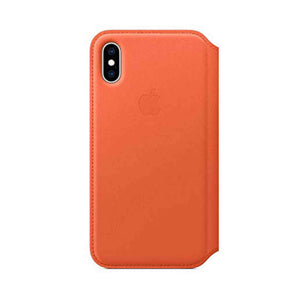 Apple Leather Folio for iPhone Xs - Sunset Apple