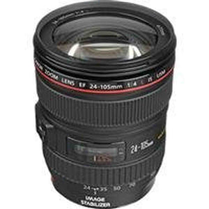 Canon EF 24-105mm f/4L IS USM AutoFocus Wide Angle Telephoto Zoom Lens - White Box Bulk Packaging - Used Canon