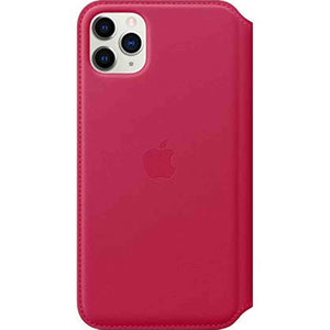 Apple Leather Folio for iPhone 11 Pro Max - Raspberry - Refurbished Apple