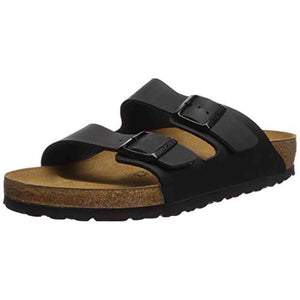 Birkenstock Arizona Unisex Leather Sandal, Black, 37 N EU Birkenstock