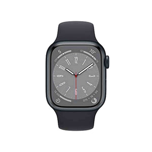 Apple Watch Series 8 GPS + Cellular 41mm Smart Watch w/ Midnight Aluminum Case with Midnight Sport Band - S/M. - Used Apple