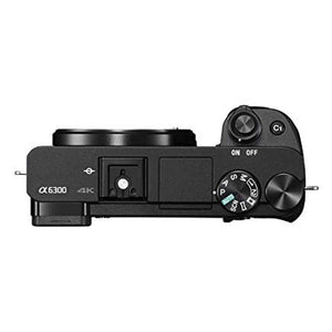 Sony Alpha a6300 Mirrorless Camera: Interchangeable Lens Digital Camera with APS-C, Auto Focus & 4K Video - ILCE 6300 Body with 3in LCD Screen Black Renewed - Reconditioned Sony