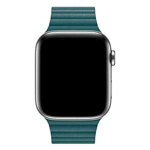 Apple Watch Band - Leather Loop 44mm - Peacock - Large Apple