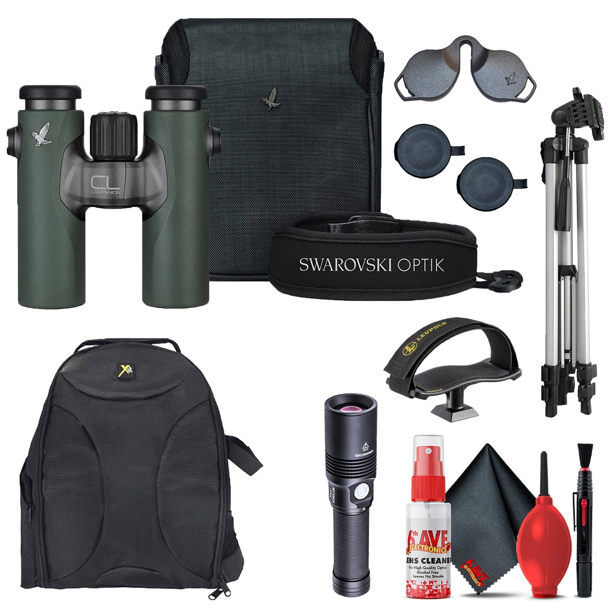 Swarovski CL Companion 8x30 Binocular Green & Wild Nature Accessory Bundle Swarovski
