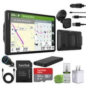 Garmin dezl OTR1020, Extra-Large, Easy-to-Read 10” GPS Truck Navigator Bundle Garmin