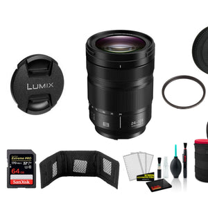 Panasonic Lumix S 24-105mm f/4 Macro O.I.S. Lens with Memory Card International Model Panasonic