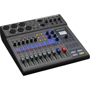 Zoom LiveTrak L-8 Portable 8-Channel Digital Mixer + Headphones, Bundle