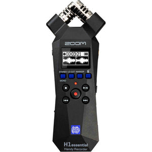 Zoom H1essential 2-Track 32-Bit Float Audio Recorder + Headphones, Bundle