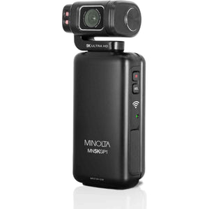 Minolta MN5KGP1 5K Ultra HD 20 MP Handheld Pocket Camcorder w/Motorized Tilting Lens Head Minolta