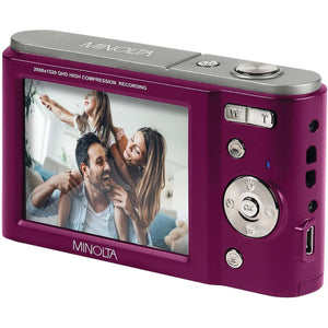 Minolta MND20 44 MP / 2.7K Ultra HD Digital Camera Magenta Minolta