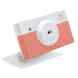 Minolta Instapix Print Camera with Printer Coral Pink , Camera Bag, Diginerds Microfiber Cleaning Cloth, 2x Instapix 2 pack Instaprint mini Cartridges 20 Photo Print , Bundle Minolta