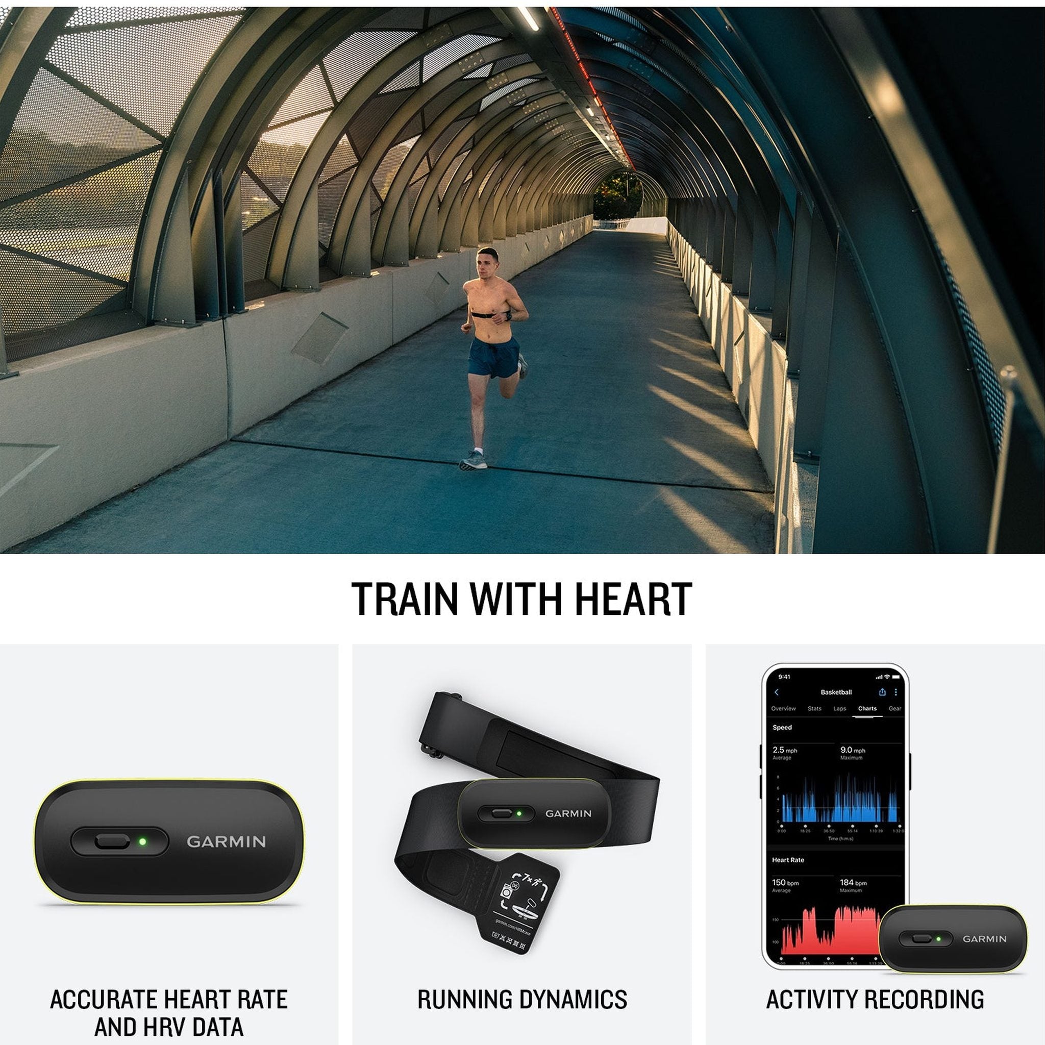 Garmin HRM 600 Chest Strap Heart Rate Monitor, XS-S , P-Bank , Bundle