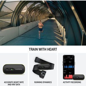 Garmin HRM 600 Chest Strap Heart Rate Monitor, XS-S , P-Bank , Bundle