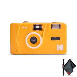 Kodak M38 35mm Film Camera - Yellow with 6Ave Cleaning Kit Kodak