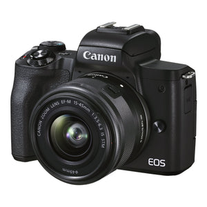 Canon EOS M50 Mark II Mirrorless Digital Camera with 15-45mm Lens - Bundle - Used Canon