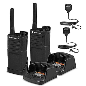 2 x Motorola RMM2050 On-Site 2-Way Radio RMM2050 - 2 Pack With Mic Bundle Motorola Solutions