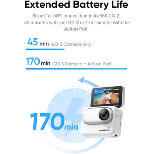 Insta360 GO 3 Action Camera, White - 64GB with Sport Kit - Used Insta360