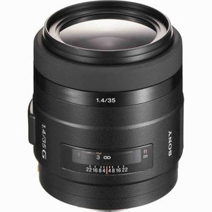Sony Sal-35F14G 35mm F/1.4 Aspherical G Series Standard Lens for Alpha Digital SLR Camera Renewed - Reconditioned Sony