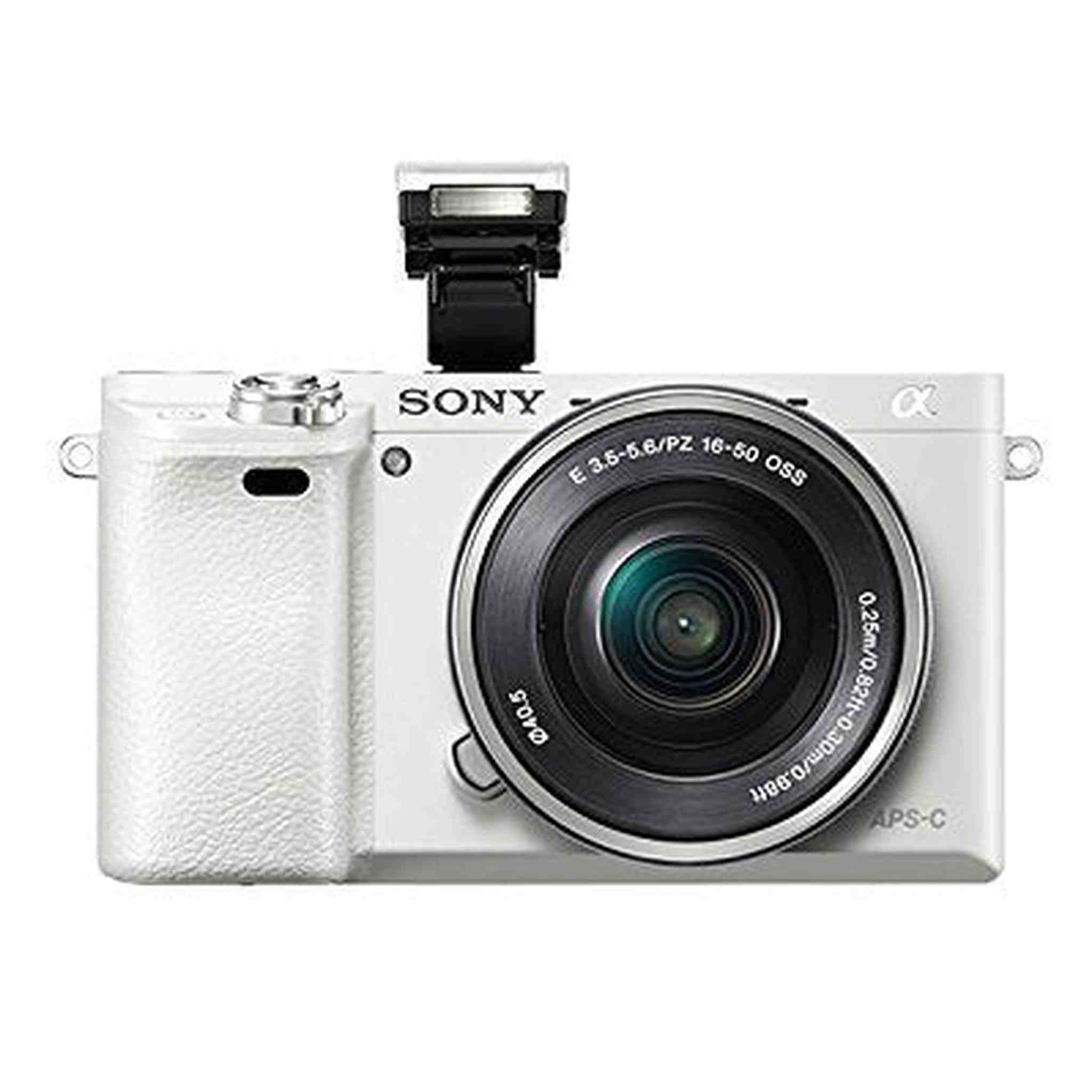 Sony Alpha a6000 Mirrorless Digital Camera - White with 16-50mm Lens SONY