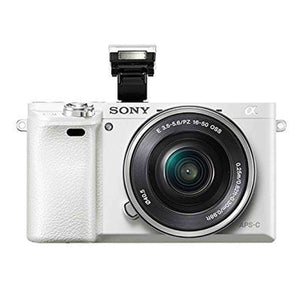 Sony Alpha a6000 Mirrorless Digital Camera - White with 16-50mm Lens SONY