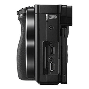 Sony a6000 mirrorless Camera Bundle 16-50mm F3.5-5.6 and 55-210mm F4.5-6.3 Lens, 32GB Card, case Renewed - Reconditioned Sony