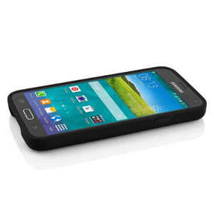 Incipio Stowaway Credit Card Case for Samsung Galaxy S5 - Retail Packaging - Black/Black - Used Incipio