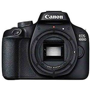 Canon EOS 4000D / Rebel T100 DSLR Camera with 18-55mm Lens + 4K Monitor + More - Reconditioned Canon