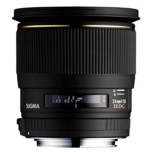 Sigma 24mm f/1.8 EX DG Aspherical Macro Large Aperture Wide Angle Lens for Nikon SLR Cameras - Used SIGMA