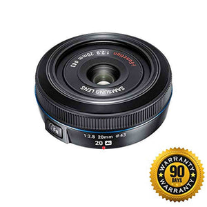 Samsung 20mm f/2.8 Pancake Lens for NX10 / NX100 Black Renewed - Reconditioned Samsung