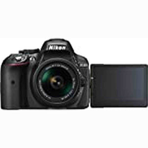 Nikon D5300 Digital SLR Camera - Black 24.2 MP, AF-P 18-55mm VR Lens Kit 3-Inch LCD Screen - International Version No - Used Nikon