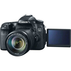 Canon EOS 70D 20.2 MP Digital SLR Camera with Dual Pixel CMOS AF and EF-S 18-135mm F3.5-5.6 IS STM Kit - International V - Used Canon