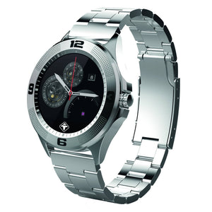 Tiger Smartwatch Stainless Steel Silver with Touch Screen for Android/iOS, with Microphone and Speaker Tiger
