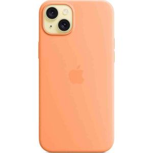 Apple iPhone 15 Plus Silicone Case with MagSafe - Orange Sorbet Apple