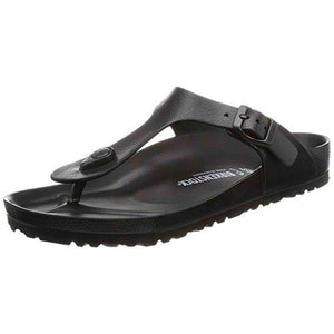 Birkenstock Essentials Unisex Gizeh EVA Sandals, 39 R EU, Black, 8-8.5 Women/6-6.5 Men Birkenstock
