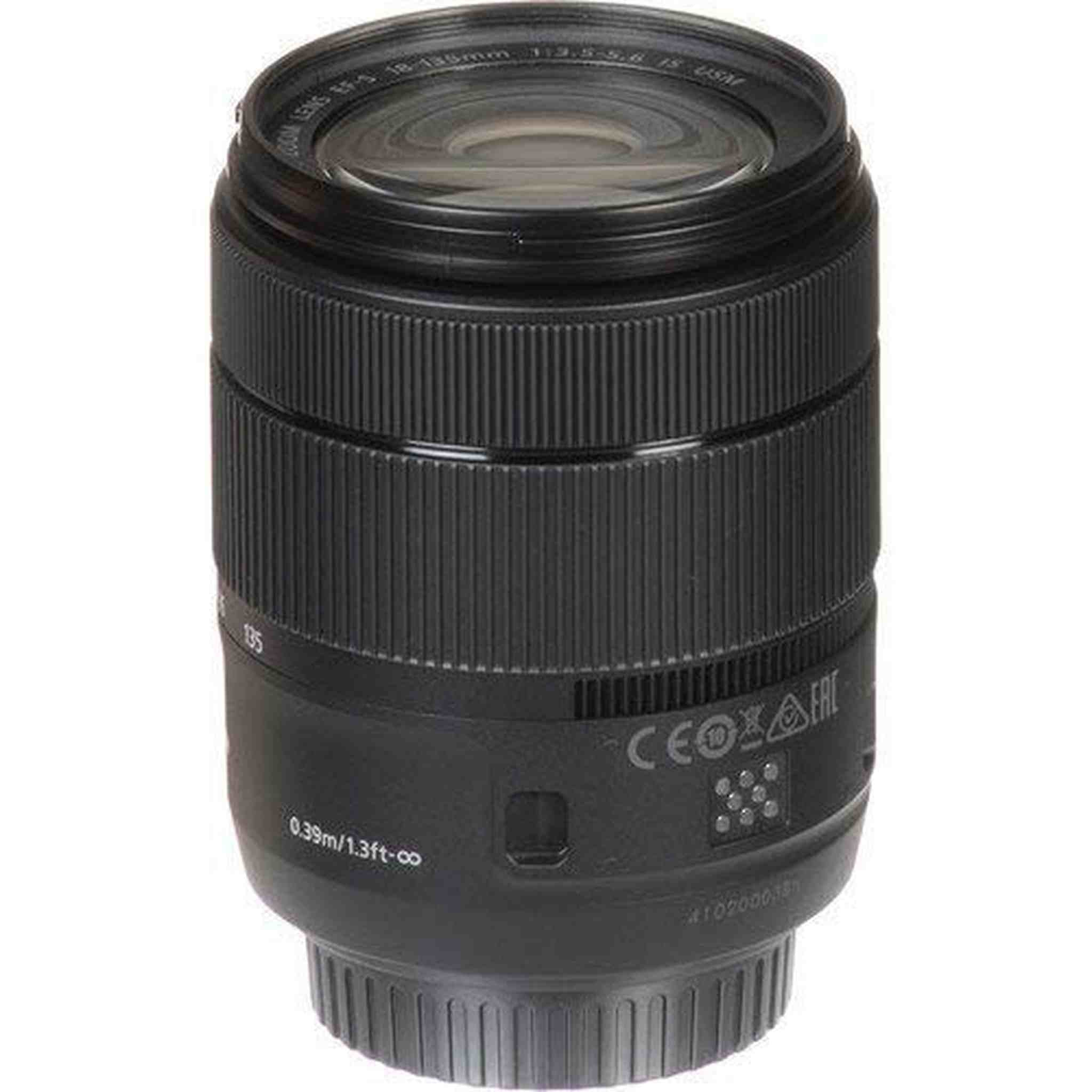 Canon 1276C002-IV EF-S 18-135mm f/3.5-5.6 Image Stabilization USM Lens Black International Model No Warranty Bulk Packaging Canon