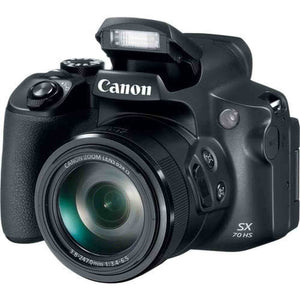Canon PowerShot SX70 HS Digital Camera 3071C001 + 64GB Card + Reader + More - Reconditioned Canon