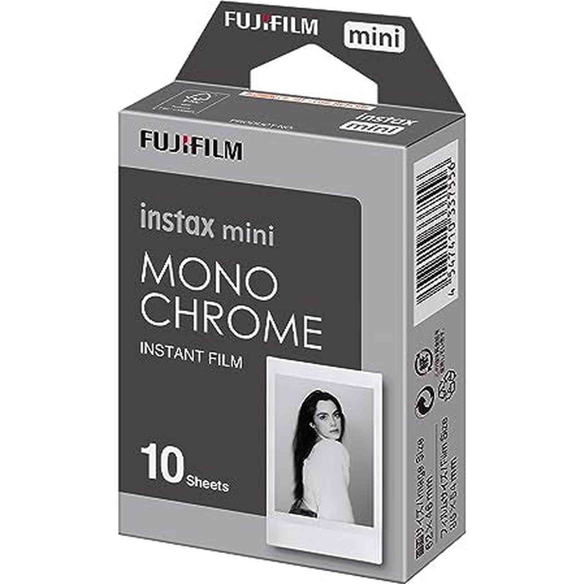FUJIFILM Instax Mini Monochrome Film - 10 Exposures instax
