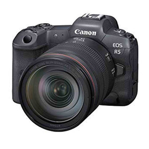 Canon EOS R5 Full Frame Mirrorless Camera + RF 24-105mm F4 L is USM Lens Kit, Black 4147C013 - Reconditioned Canon