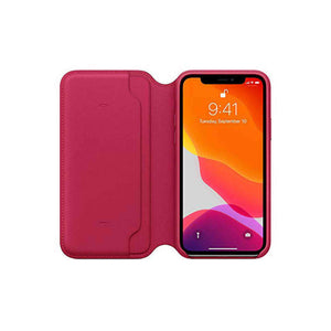 Apple Leather Folio for iPhone 11 Pro - Raspberry - Refurbished Apple