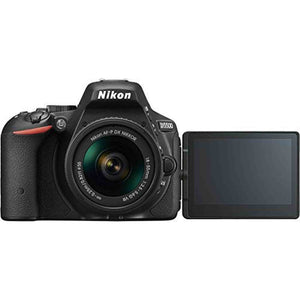 Nikon D5500 Digital SLR Camera - Black 24.2 MP, AF-P 18-55mm VR Lens Kit 3-Inch LCD Screen - International Version No - Used Nikon