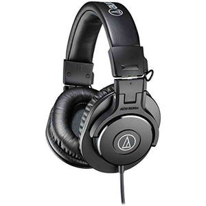 Audio-Technica ATH-M30x Professional Studio Monitor Headphones, Black - Reconditioned Audio - Technica