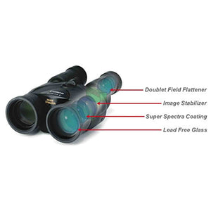 Canon 18x50 Image Stabilization All-Weather Binoculars - Bundle with Tulip Lens Hoods, Tripod + More Canon