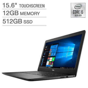 Dell Inspiron 15 i3593-5544BLK-PUS 15.6 FHD LED-Backlit Touchscreen Laptop, Intel Quad-Core i5-1035G1 up to 3.6GHz, 12GB DDR4, 512GB NVMe SSD, WiFi Windows 10, Black Renewed - Reconditioned Dell