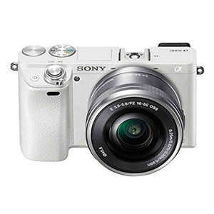Sony Alpha a6000 Mirrorless Digital Camera - White with 16-50mm Lens SONY