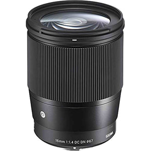Sigma 16mm f/1.4 DC DN Contemporary Lens for Sony E + Accessories