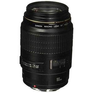 Canon EF 100mm f/2.8 Macro USM Fixed Lens for Canon SLR Cameras - Used Canon