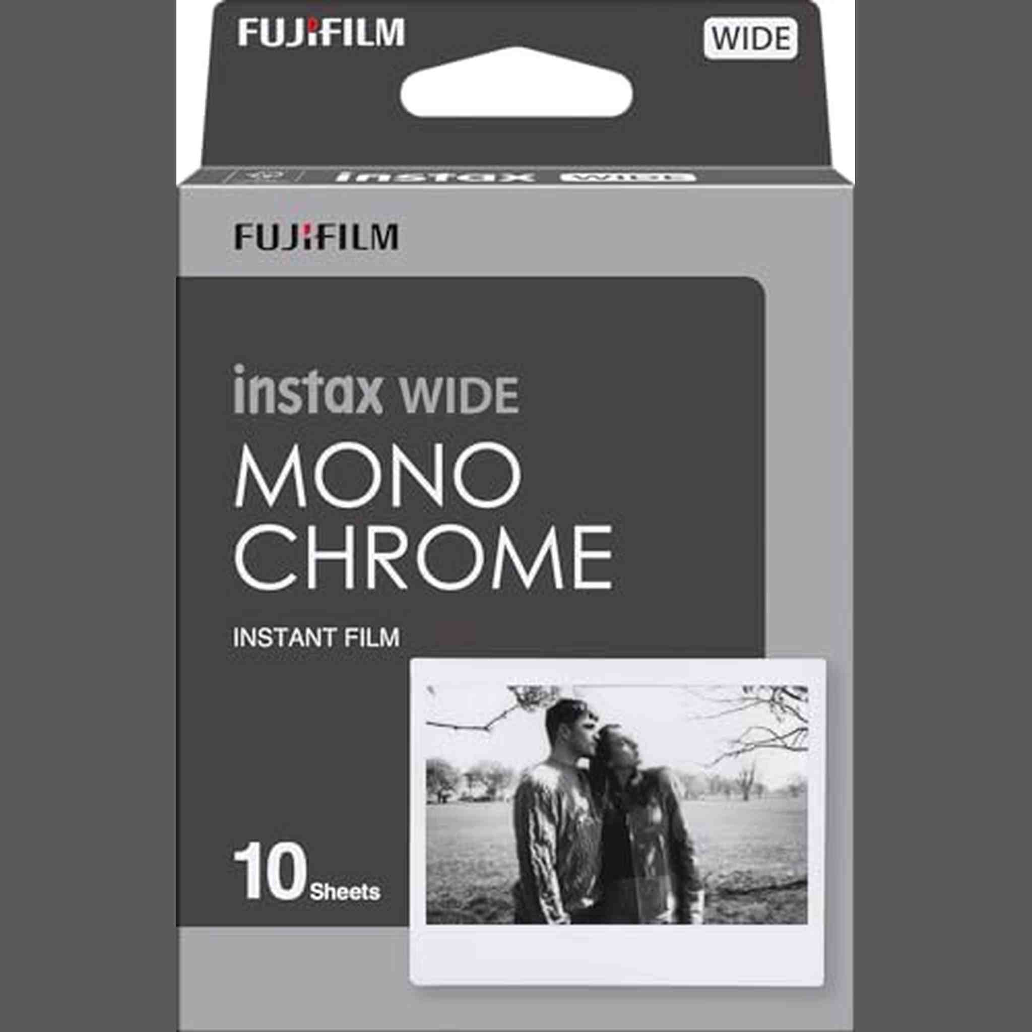FUJIFILM Instax Wide Monochrome Film - 10 Exposures instax