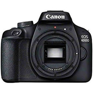 Canon EOS 4000D / Rebel T100 DSLR Camera With 18-55mm Lens + Sandisk Extreme Pro 64GB Card + Creative Filters + EOS Camera Bag + 6AVE Cleaning Set, + More International Model - Reconditioned Canon